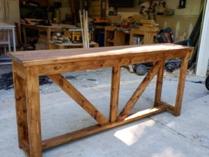 Rustic Farmhouse Console Table