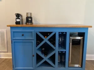Customizable Farmhouse Wine Bar Cabinet