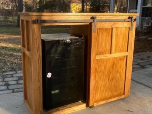 Oak Farmhouse Coffee Bar