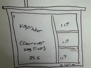 Kegerator cabinet for Steven